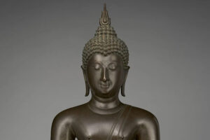 Discover true happiness within yourself with the Buddha's teachings. Let go of attachment and find balance. Learn more about the path to lasting happiness. Image: Buddha statue meditating.